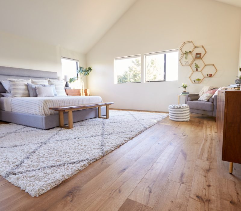 Interior Shot Of Stylish Modern Bedroom In Empty House